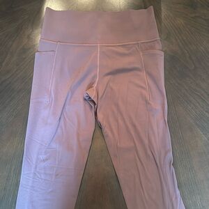 Athleta Mauve Side-Pocket Leggings